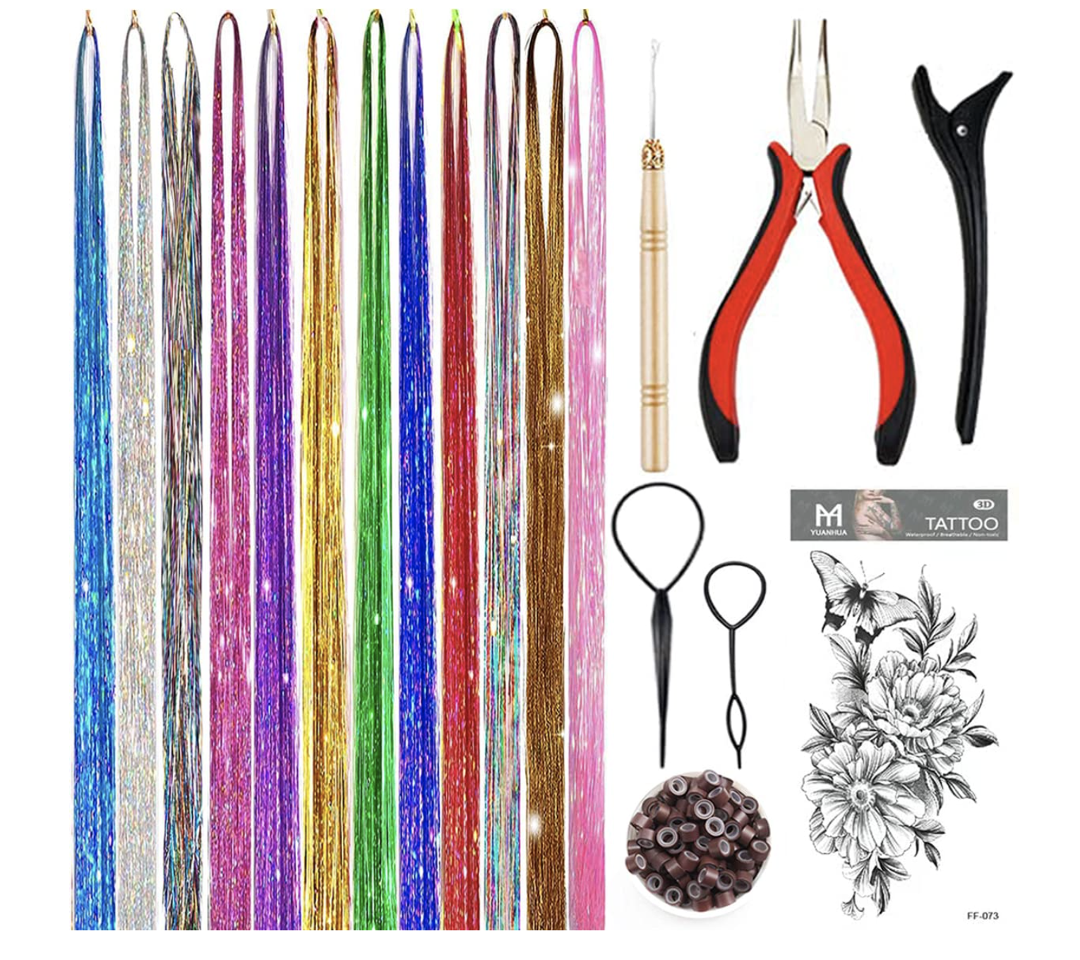 hair tinsel for kids